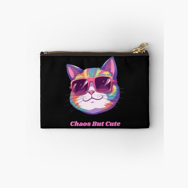 Item preview, Chaos But Cute Cat – Funny Colorful Kitty with Sunglasses | Cute Rainbow Cat Design designed and sold by Terannart.