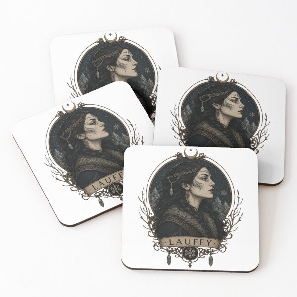 Item preview, Laufey Norse Mythology Portrait — Mother of Loki Winter Goddess Emblem | Qorvun Defeated Legends designed and sold by Qorvun.