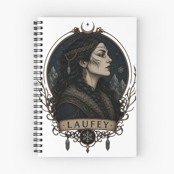 Item preview, Laufey Norse Mythology Portrait — Mother of Loki Winter Goddess Emblem | Qorvun Defeated Legends designed and sold by Qorvun.