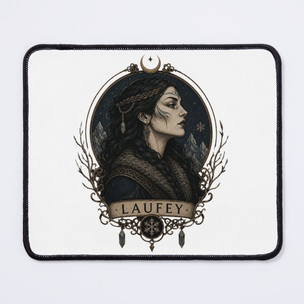 Item preview, Laufey Norse Mythology Portrait — Mother of Loki Winter Goddess Emblem | Qorvun Defeated Legends designed and sold by Qorvun.