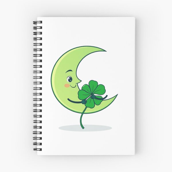 Item preview, Moon and four-leaf clover designed and sold by Lucky 777.