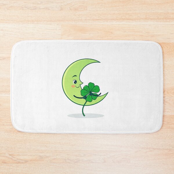Item preview, Moon and four-leaf clover  designed and sold by Lucky 777.