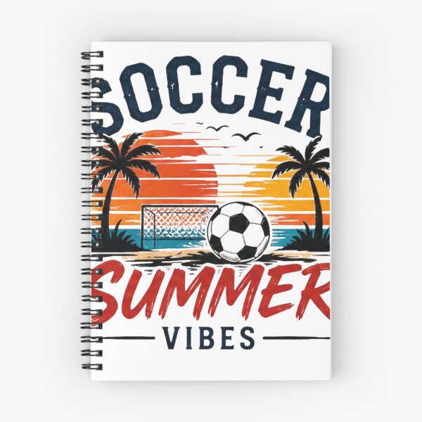 Item preview, Soccer Summer Vibes Beach Football Retro Sunset T-Shirt designed and sold by novaduman.
