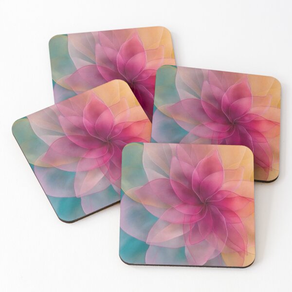 Item preview, Vibrant Abstract Transparent Multi Color Floral Pattern designed and sold by Hey! your search is end here.