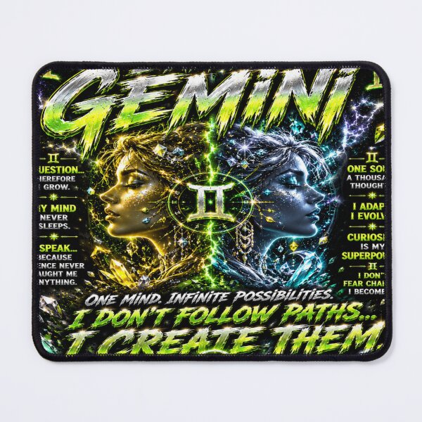Item preview, I Am A Gemini Celestial Zodiac Twin Art designed and sold by BulletKitty82.