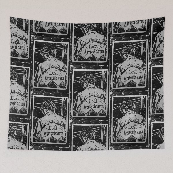 Item preview, MGK linoprint // Lost americana designed and sold by MaskVisionz.