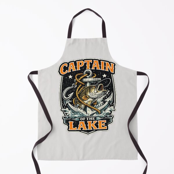 Item preview, Captain Of The Lake Vintage Fishing Illustration designed and sold by weeomano.