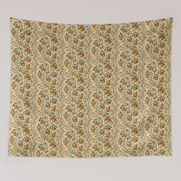 Item preview, Elegant Mediterranean Orange Blossom Botanical Pattern designed and sold by PatternFranzy.