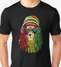 Camiseta unisex RASTA LION Rastafarian Jamaican reggae Camiseta musical