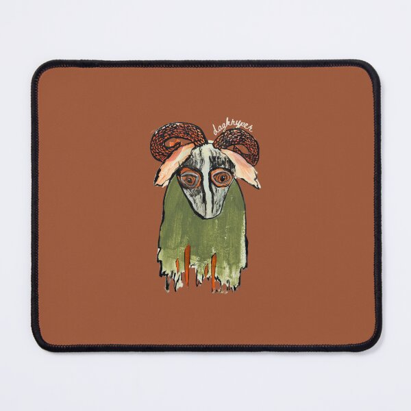 Item preview, Bies — Day Creeper No. 3 Green Horned Creature Folk Art Painting designed and sold by dagkryper.
