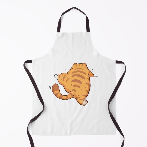 Item preview, Funny Chonky Ginger Cat From Behind Cartoon designed and sold by Centaurosticker.
