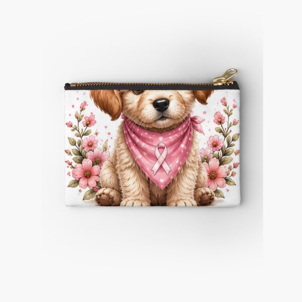 Item preview, Breast Cancer Awareness Puppy Pink Ribbon designed and sold by ⭐ AURA STUDIO.