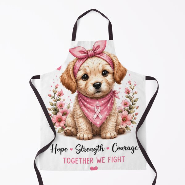 Item preview, Breast Cancer Awareness Puppy Pink Ribbon designed and sold by ⭐ AURA STUDIO.