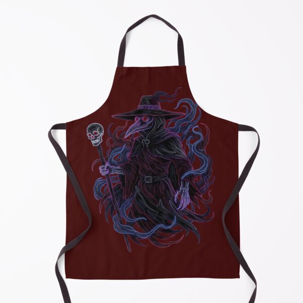 Item preview, Plague Doctor Neon Glowing Mask Fantasy Illustration designed and sold by Exquisite Design Studio „Paculówka”.