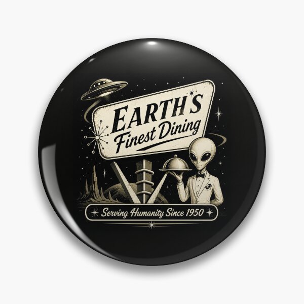 Item preview, ⭐COSMIC CORPORATE: Mid-Century Sci-Fi Workplace & Hospitality Collection ⭐ - Earth's Finest Dinng - v1 designed and sold by WheelieGdArt.