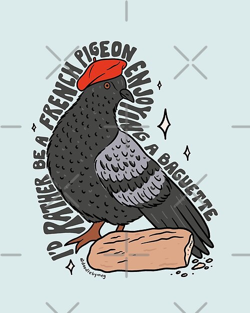 Item preview, French Pigeon designed and sold by doodlebymeg.