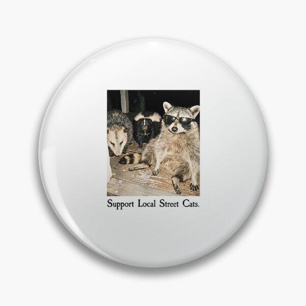 Item preview, Funny Street Cat Vintage Support Local Street Cats Raccoon  designed and sold by Rahamkshop.