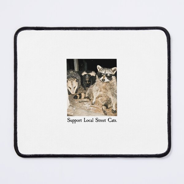 Item preview, Funny Street Cat Vintage Support Local Street Cats Raccoon  designed and sold by Rahamkshop.