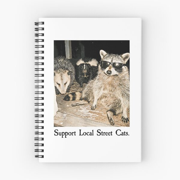 Item preview, Funny Street Cat Vintage Support Local Street Cats Raccoon designed and sold by Rahamkshop.