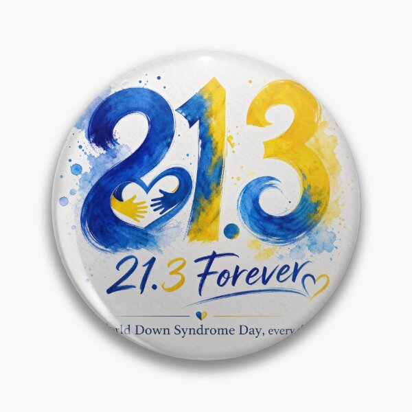 Item preview, 21.3 Forever – World Down Syndrome Day Every Day | Watercolor Down Syndrome Awareness Design designed and sold by Cartoon art with a purpose ❤️ Supporting Althea’s friends .