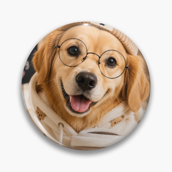 Item preview, Cute Golden Retriever Coffee Lover Portrait Design designed and sold by BagFactoryUK.