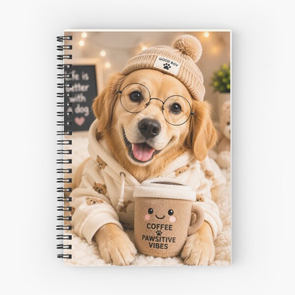 Item preview, Cute Golden Retriever Coffee Lover Portrait Design designed and sold by BagFactoryUK.