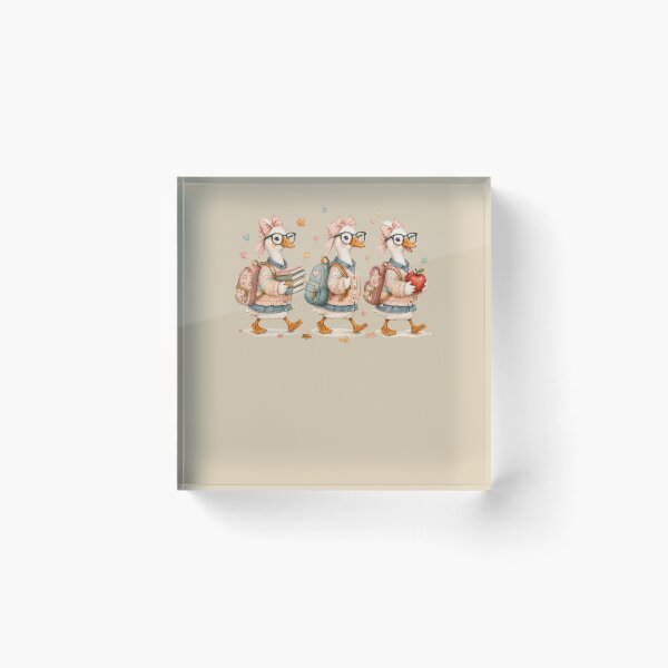 Item preview, Cottagecore Teacher Geese Back To School Cute Goose designed and sold by tamdevo1.