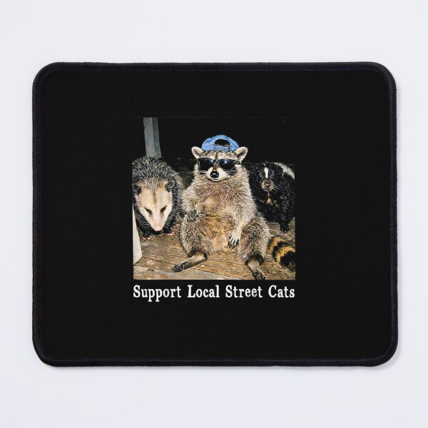 Item preview, Funny Street Cat Vintage Support Local Street Cats Raccoon  designed and sold by Rahamkshop.