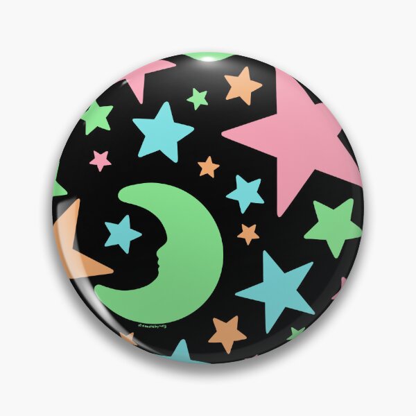 Item preview, Glow Stars Print in Black designed and sold by doodlebymeg.