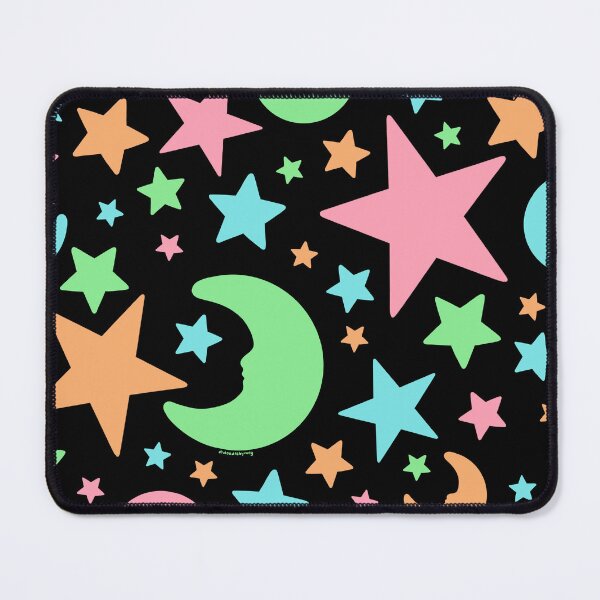 Item preview, Glow Stars Print in Black designed and sold by doodlebymeg.