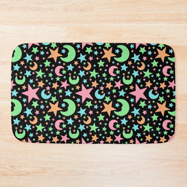 Item preview, Glow Stars Print in Black designed and sold by doodlebymeg.