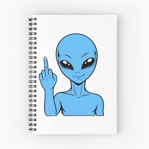 Item preview, ZORGO Alien Middle Finger – Funny Space Alien Attitude Sticker designed and sold by The-Visitors.