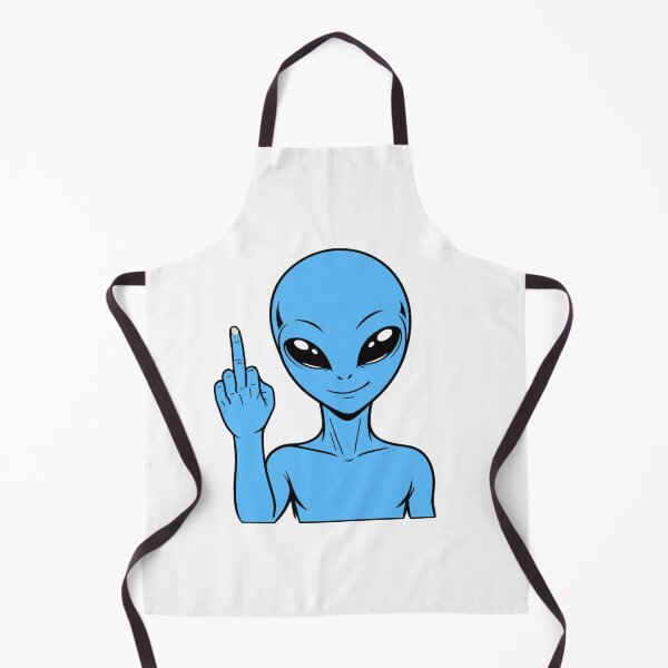 Item preview, ZORGO Alien Middle Finger – Funny Space Alien Attitude Sticker designed and sold by The-Visitors.