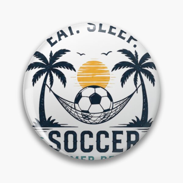 Item preview, Eat Sleep Soccer Summer Repeat Beach Football Retro T-Shirt designed and sold by novaduman.