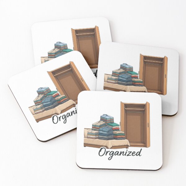 Item preview, Funny Organized Clothes Meme Neat Bed Empty Wardrobe designed and sold by Northern Glow Art.
