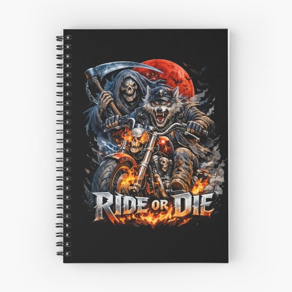Item preview, Wolf Rider Reaper Motorcycle Graphic T-Shirt designed and sold by Art-Vortex-fr.