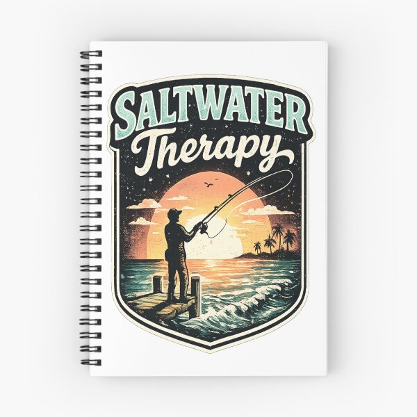 Item preview, Saltwater Therapy Retro Ocean Fishing Sunset designed and sold by weeomano.
