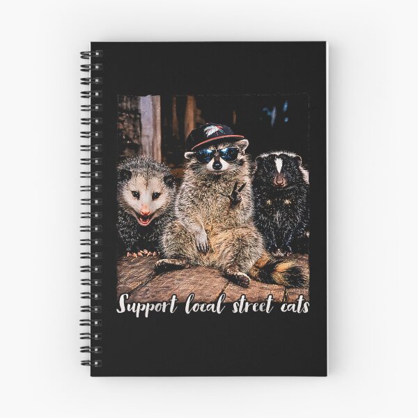 Item preview, Funny Street Cat Vintage Support Local Street Cats Raccoon  designed and sold by Rahamkshop.