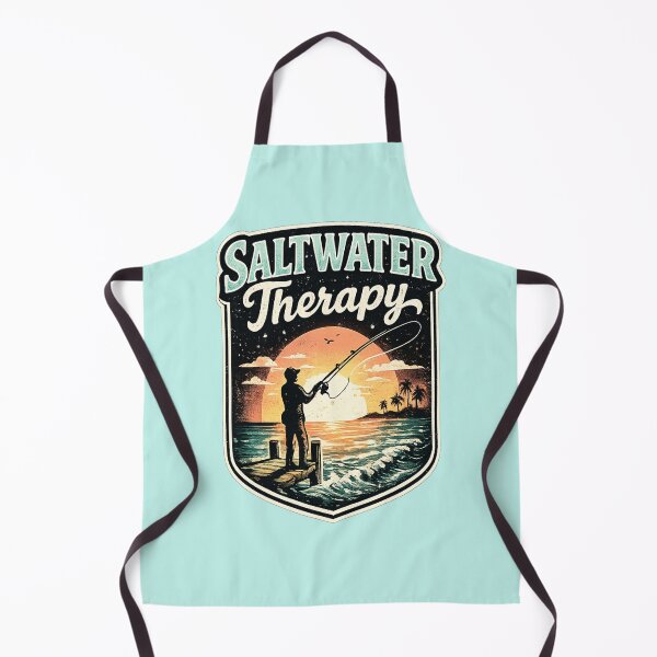 Item preview, Saltwater Therapy Retro Ocean Fishing Sunset designed and sold by weeomano.