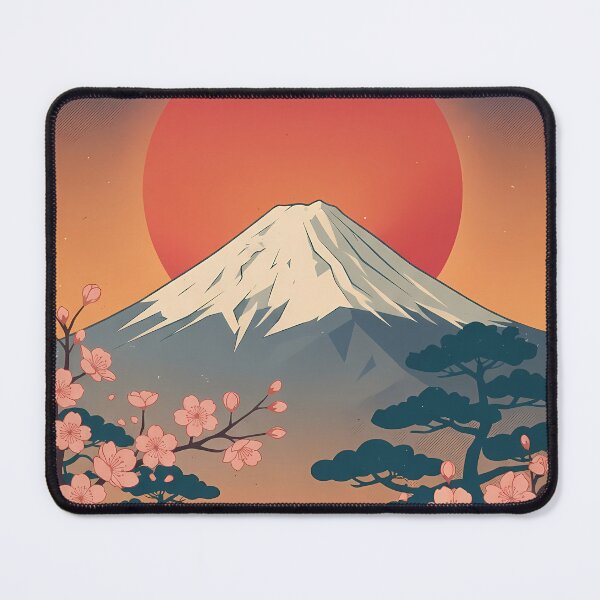 Item preview, Vintage Mount Fuji Mid-Century Japanese Travel Poster designed and sold by RBCTk.