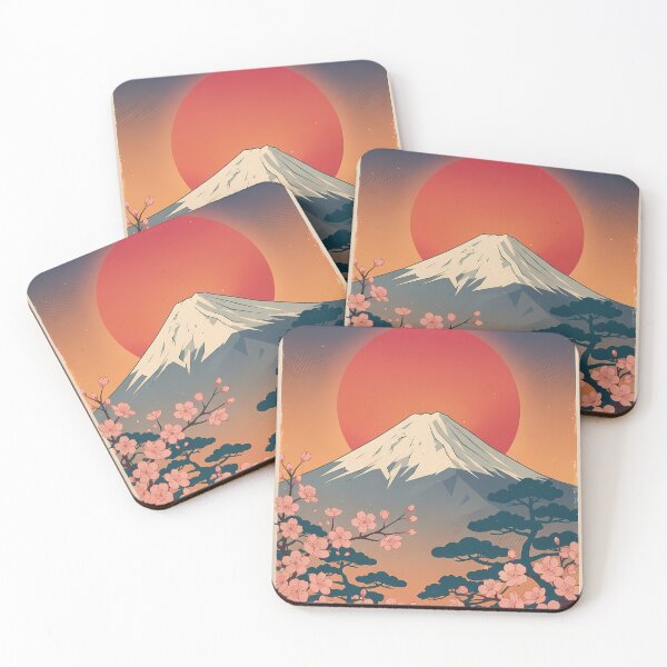 Item preview, Vintage Mount Fuji Mid-Century Japanese Travel Poster designed and sold by RBCTk.
