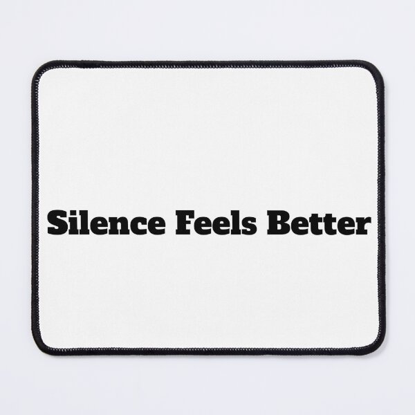 Item preview, Silence Feels Better Funny Introvert Typography | Quiet Life Quote designed and sold by FarazDesign110.