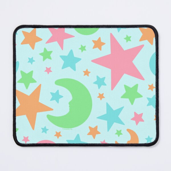 Item preview, Glow Stars Print in Blue designed and sold by doodlebymeg.