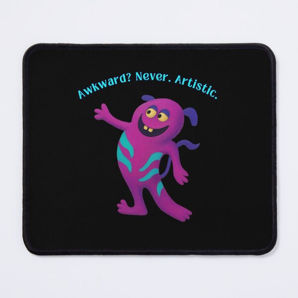 Aperçu de l'œuvre Awkward? Never. Artistic. - Funny Weird Character Illustration créée et vendue par PatykArt.