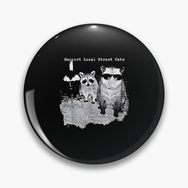 Item preview, Funny Street Cat Vintage Support Local Street Cats Raccoon  designed and sold by Rahamkshop.