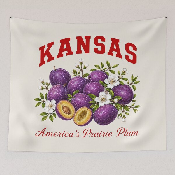 Item preview, Kansas American Prairie Plum Heritage designed and sold by The-Drip-Studio.