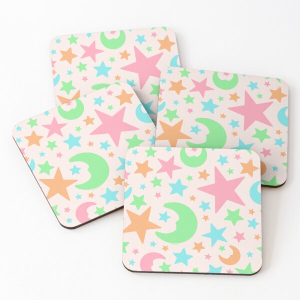 Item preview, Glow Stars Print in Cream designed and sold by doodlebymeg.