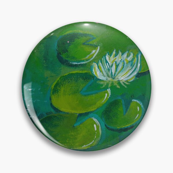 Item preview, Vibrant Water Lily Oil Painting designed and sold by userartsywow.