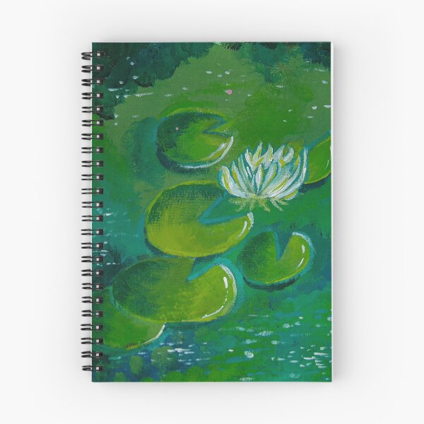 Item preview, Vibrant Water Lily Oil Painting designed and sold by userartsywow.