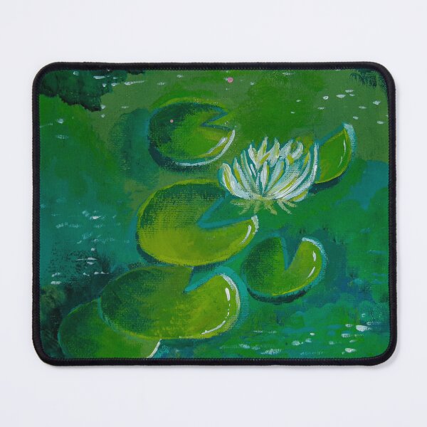Item preview, Vibrant Water Lily Oil Painting designed and sold by userartsywow.